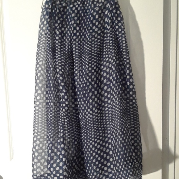 Dresses & Skirts - Polka dot skirt blue and white